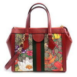 Gucci Ophidia Flower GG Shoulder Bag Supreme Red Multicolor Flora